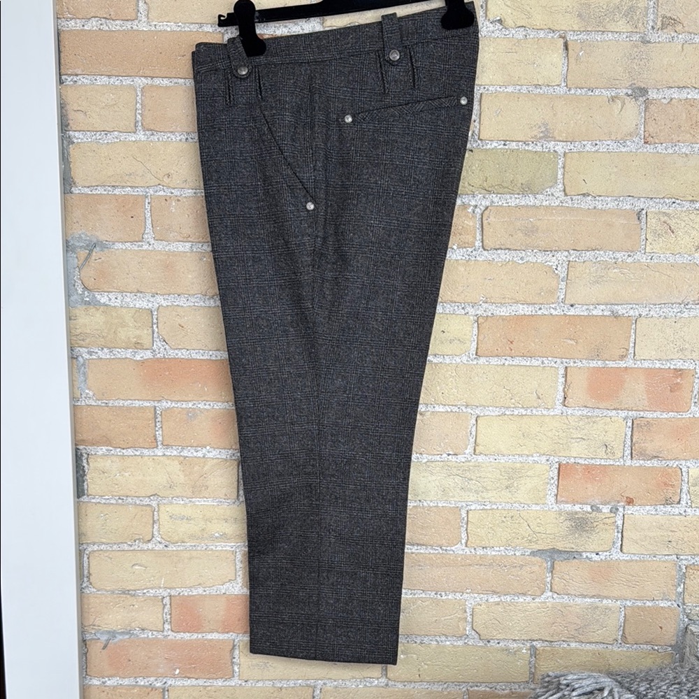 Cambio Gray Plaid Pants